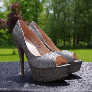 Grey-Silver Stiletto Heels!!